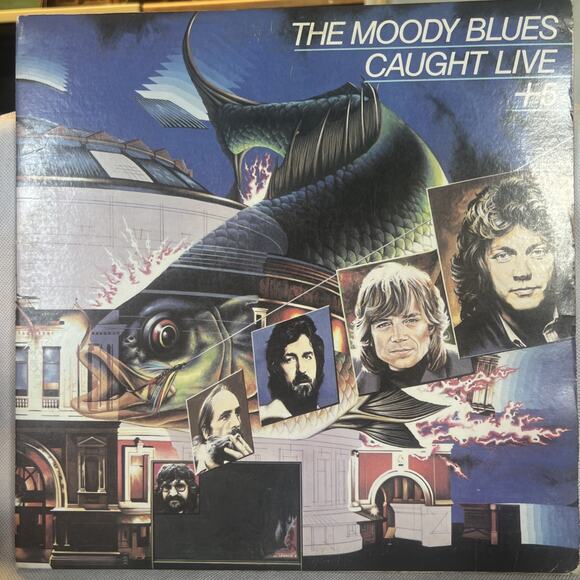 THE MOODY BLUES Caught Live+5 2LP London 1977 STERLING VG++ ULTRASONIC CLEAN! - Picture 1 of 12